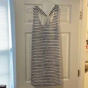 Striped J Crew shift dress